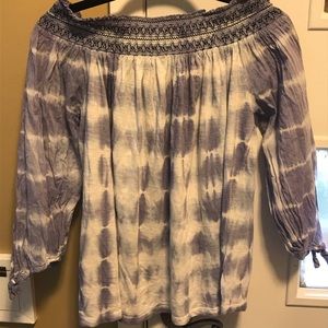 Off the Shoulder Tie Dye Women’s Top